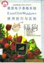 最佳电子表格系统Excel 3 for windows使用技巧与实例  上（1992 PDF版）