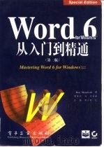 Word 6 for Windows从入门到精通 第2版   1996  PDF电子版封面  7505333917  （美）Ron Mansfield著；周冀川等译 