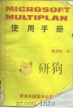 Microsoft MultiPlan使用手册     PDF电子版封面    黄琦沧译 