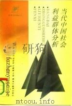 当代中国社会利益群体分析（1995 PDF版）