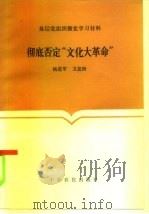 彻底否定“文化大革命”   1985  PDF电子版封面  3394·1  杨进军，卫发洲著 