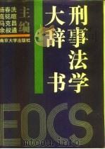 刑事法学大辞书   1990  PDF电子版封面  7305005258  杨春洗等主编 