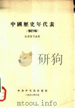 中国历史年代表（1962 PDF版）