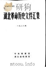 湖北革命历史文件汇编  省委文件  1928年   1984  PDF电子版封面    于斌，郑湘垓，马小彬等编辑 