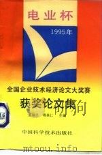 电业杯全国企业技术经济论文大奖赛1995年获奖论文集   1995  PDF电子版封面  7504621587  董福忠，傅基仁主编 