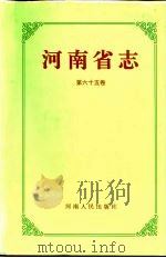 河南省志  第65卷  附录   1997  PDF电子版封面  7215041921  邵文杰总纂；河南省地方史志编纂委员会编纂 