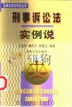 刑事诉讼法实例说   1999  PDF电子版封面  754382132X  王远民等编著 