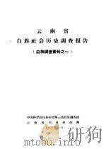 云南省白族社会历史调查报告  白族调查资料之二（1963 PDF版）