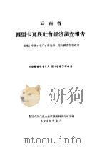 云南省西盟卡佤族社会经济调查报告（1958 PDF版）