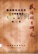独龙族社会历史综合考察报告（1983 PDF版）