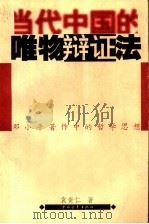 当代中国的唯物辩证法  邓小平著作中的哲学思想   1995  PDF电子版封面  7500619502  袁贵仁著 