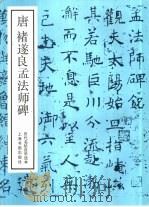 唐褚遂良孟法师碑（1987 PDF版）