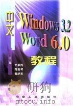 中文Windows 3.2 Word 6.0教程   1998  PDF电子版封面  7502422102  岳素梅等主编 