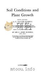 SOIL CONDITIONS AND PLANT GROWTH   1961  PDF电子版封面     