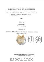 INFORMATION AND SYSTEMS VOL.1-2   1991  PDF电子版封面    SHANGXU HU SHAOZHONG JIANG 