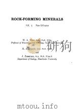ROCK-FORMING MINERALS VOL 5   1963  PDF电子版封面    W.A.DEER 