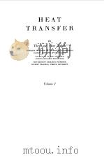 HEAT TRANSFER VOL 1（1955 PDF版）