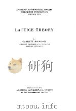 LATTICE THEORY   1940  PDF电子版封面     