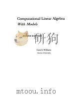 COMPUTATIONAL LINEAR ALGEBRA WITH MODELS（1978 PDF版）