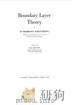 BOUNDARY LAYER THEORY   1955  PDF电子版封面    HERMANN SCHLICHTING 