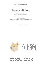 CHEMISCHES RECHNEN   1959  PDF电子版封面    H.FIEDLER 