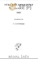 STRUKTURBERICHT BAND　Ⅴ1937   1940  PDF电子版封面    C.GOTTFRIED 