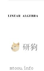 LINEAR ALGEBRA（1970 PDF版）