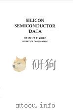 SILICON SEMICONDUCTOR ADTA   1969  PDF电子版封面    HEINZ K.HENISCH 