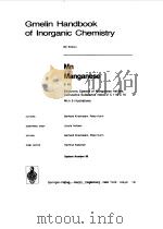 GMELIN HANDBOOK OF LNORGANIC CHEMISTRY C 10   1983  PDF电子版封面    GERHARD KIRSCHSTEIN 