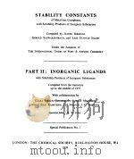 STABILITY CONSTANTS PART 2（1958 PDF版）