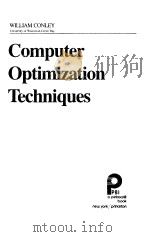 COMPUTER OPTIMIZATION TECHNIQUES   1980  PDF电子版封面     