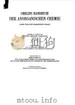 GMELINS HANDBUCH DER ANORGANISCHEN CHEMIE--NIOB B1   1970  PDF电子版封面    ACHTE AUFLAGE 