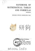 HAMDBOOK OF MATHEMATICAL TABLES AND FORMULAS   1973  PDF电子版封面    R.S.BURIGTON 