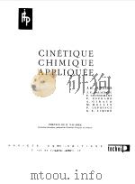 CINETIQUE CHIMIQUE APPLIQUEE   1958  PDF电子版封面    J.C.JUNGERS 