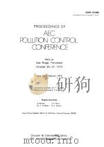 PROCEEDINGS O FAEC POLLUTION CONTROL CONFERENCE   1973  PDF电子版封面    DR.F.COFFMAN 