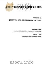 FUNDAMENTAL UNIVERSITY PHYSICS VOL III   1968  PDF电子版封面    MARCELO ALONSO 