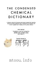 THE CONDENSED CHEMICAL DICTIONARY（1956 PDF版）