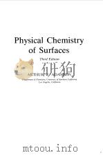 PHYSICAL CHEMISTRY OF SURFACES   1976  PDF电子版封面    ARTHUR W.ADAMSON 