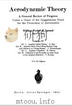 AERODYNAMIC THEORY VOL 3-4   1935  PDF电子版封面    W.F.DURAND 