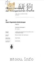 GMELIN HANDBUCH DER ANORGANISCHEN CHEMIE   FE  EISEN-ORGANISCHE VERBINDUNGEN  TEIL B3（1979 PDF版）