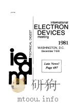 ELECTRON DEVICES   1981  PDF电子版封面     