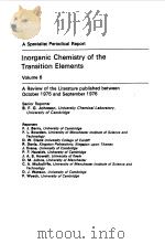 INORGANIC CHEMISTRY OF THE TRANSITION ELEMENTS VOL 6   1976  PDF电子版封面    B.F.GJOHNSON 