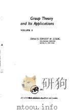 GROUP THEORY AND ITS APPLICATIONS VOL II（1971 PDF版）