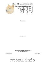 PURE CHEMICAL ELEMENTS FOR SEMICONDUCTORS   1969  PDF电子版封面     