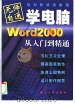Word 2000从入门到精通   1999  PDF电子版封面  780134538X  刘美芳主编 