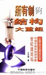 所有制结构大重组  中国国有经济与非国有经济的和谐（1999 PDF版）