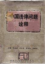 中国法律问题诠释（1992 PDF版）