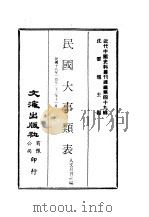 近代中国史料丛刊续辑  481-482  民国大事类表（ PDF版）