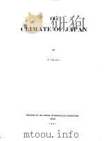 THE CLIMATE OF JAPAN     PDF电子版封面     