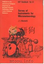 Survey of Instruments for Micrometeorology     PDF电子版封面  0632085207   
